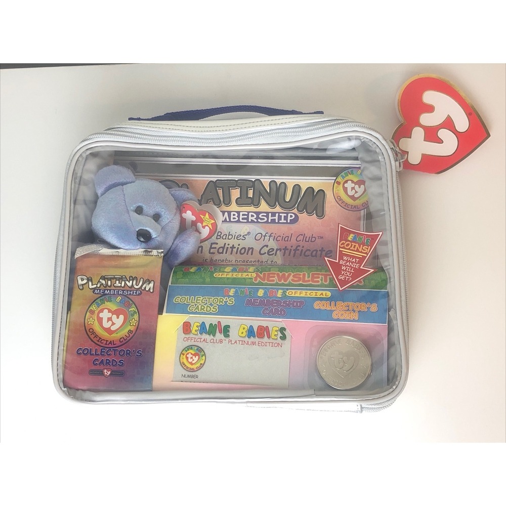 NEW Ty Beanie Babies Platinum Edition Club Kit Vintage 1999 Official Club NWT